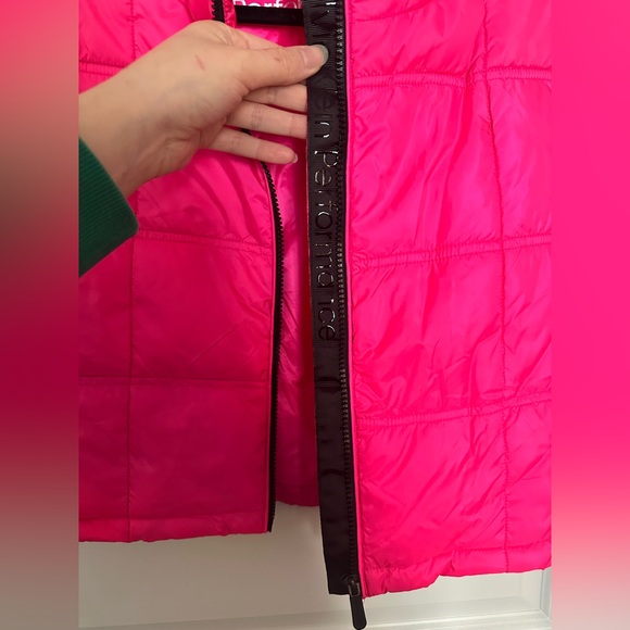 Calvin Klein Performance neon pink cropped puffer Medium NWT - Picture 9 of 9